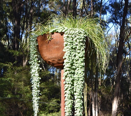 Sky gardens and sculptural metal planters, Tread Sculptures, Melbourne