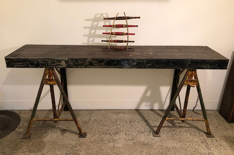 Industrial table by Tread Sculptures, Melbourne