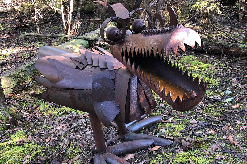 Dino, Tread Sculptures, Melbourne
