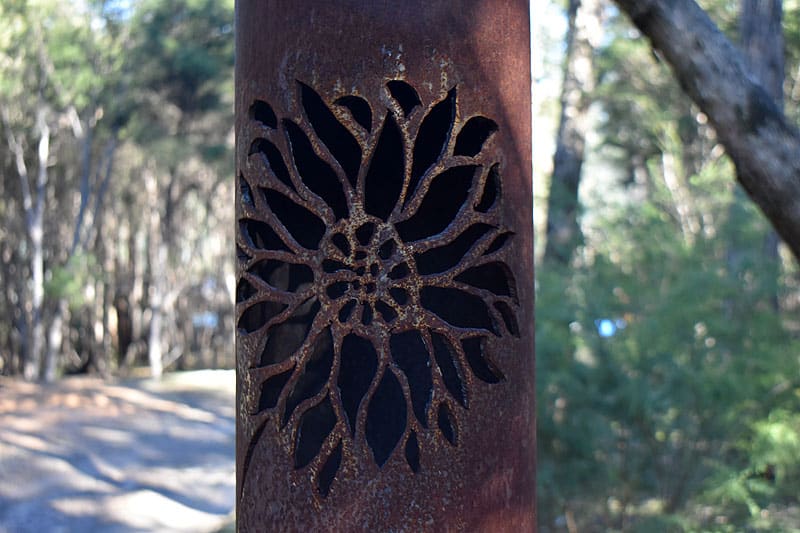 Sunflower Bollard, Tread Sculptures, Melbourne