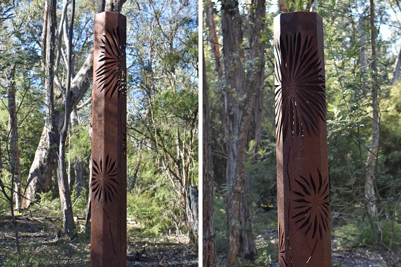 Sunflower Bollard, Tread Sculptures, Melbourne