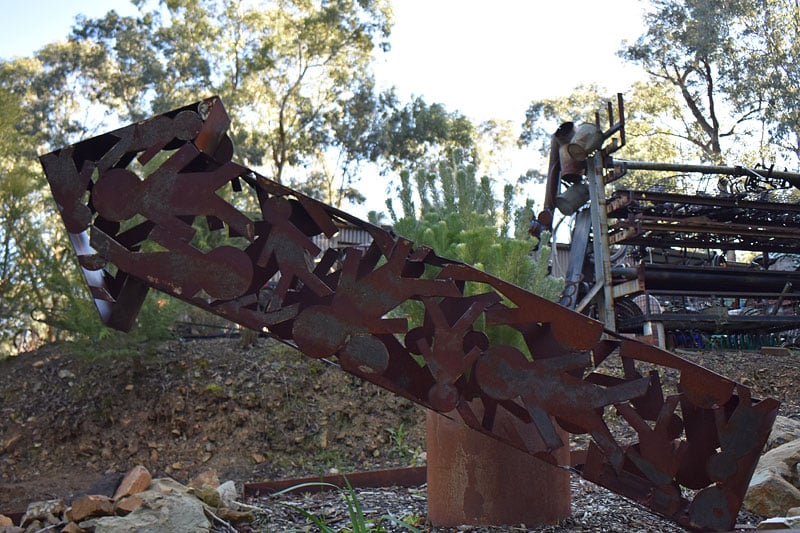 'Timor' metal arrow, Tread Sculptures