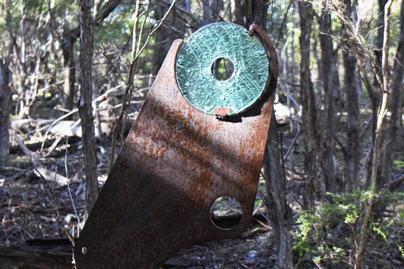 Medium-sized scrap metal with a glass accent in Melbourne, Australia