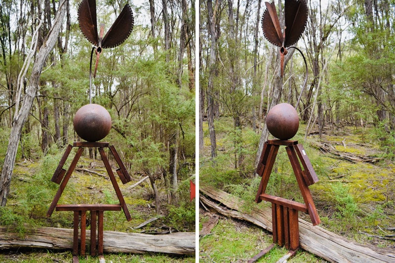 Reclaimed material outdoor decoration by Tread Sculptures in Melbourne, Australia