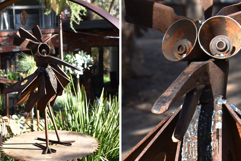 Creative scrap metal named Alvin made by Tread Sculptures in Melbourne, Australia