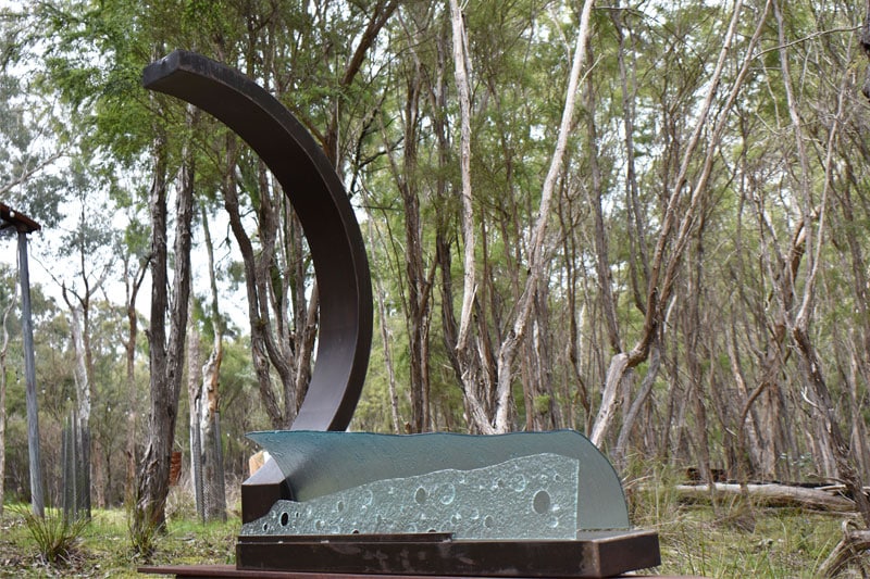 Scrap metal and glass handmade by Tread Sculptures in Melbourne, Australia