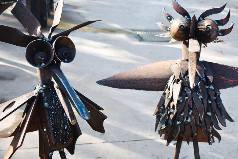 Character scrap metals by Tread Sculptures in Melbourne, Australia
