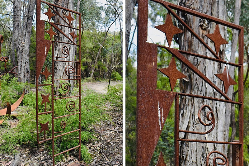 Scrap metal garden art by Tread Sculptures in Melbourne, Australia