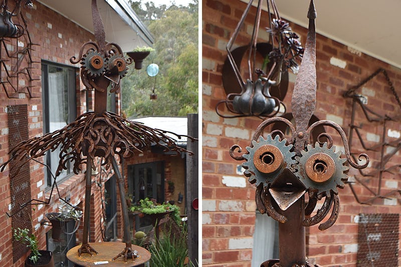 Spectacular scrap metal outdoor decoration by Tread Sculptures in Melbourne, Australia
