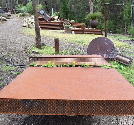 Large sized table tennis made of reclaimed materials by Tread Sculptures in Melbourne, Australia