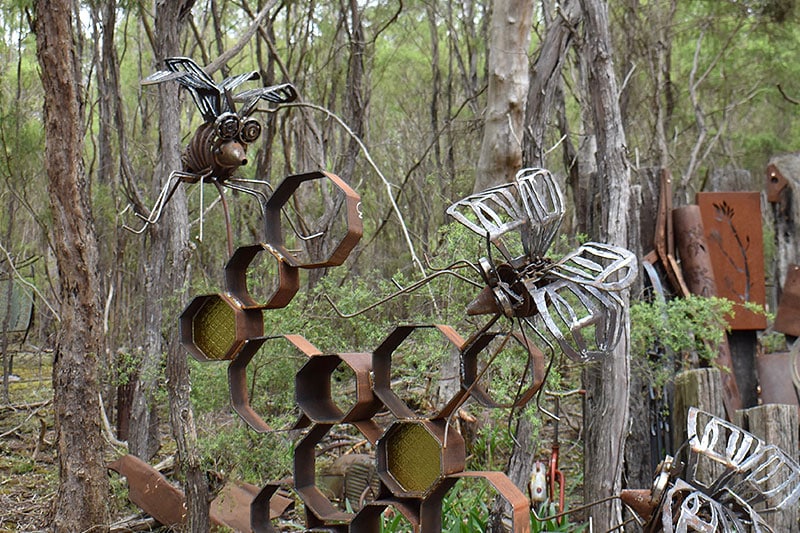 Upcycled metal work animal made by Tread Sculptures in Melbourne Australia