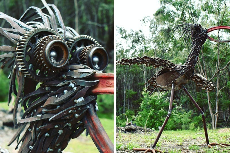 Stunning scrap metal animal handmade by Tread Sculptures in Melbourne, Australia