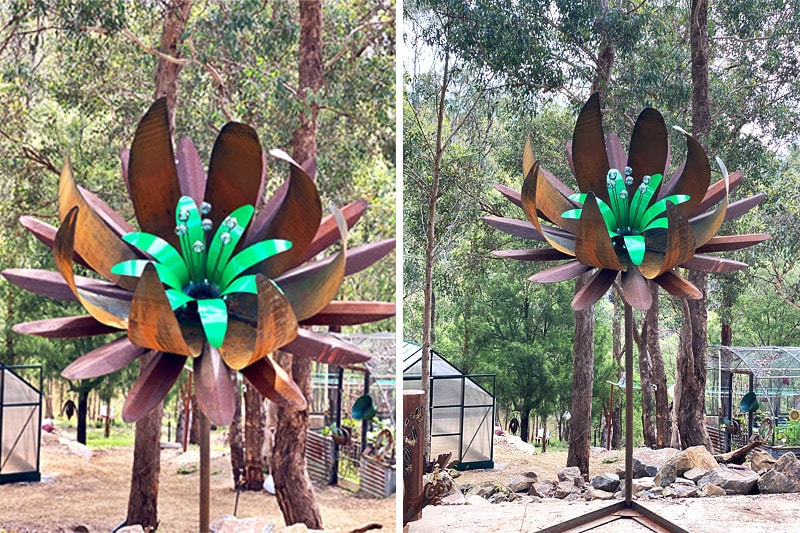 An outdoor scrap metal handmade by Tread Sculptures in Melbourne, Australia