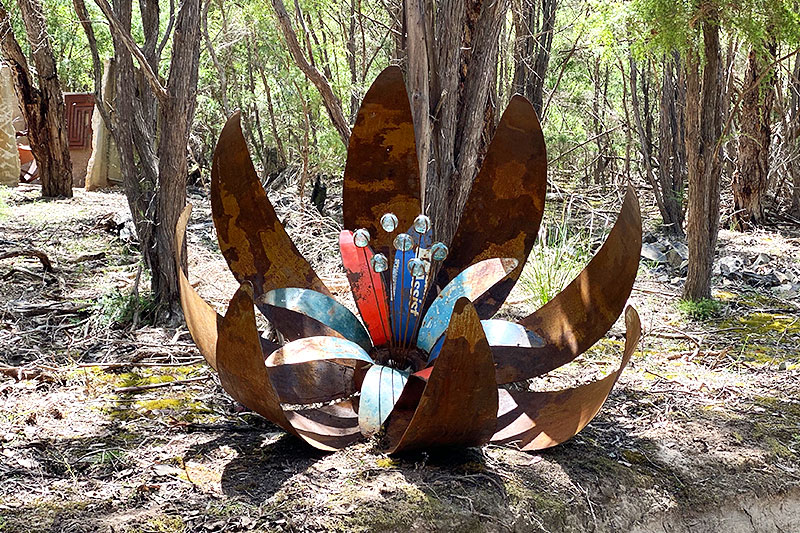 Rusty metal made of scrap metals by Tread Sculptures in Melbourne, Australia