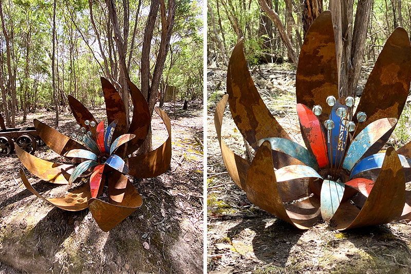 Rusty metal made of scrap metals by Tread Sculptures in Melbourne, Australia