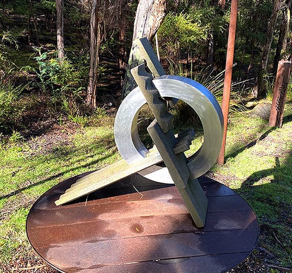 Stainless steel sculpture handmade by Ernst Fries in Victoria, Australia