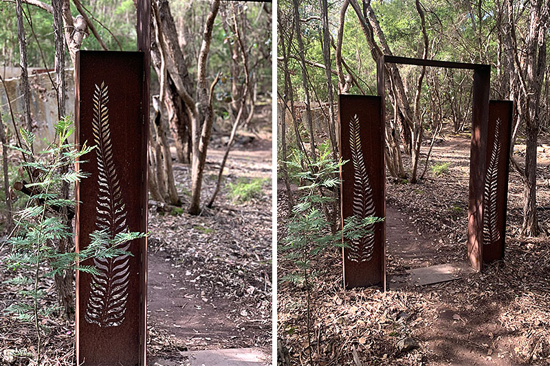 Reclaimed fern gate handmade by Tread Sculptures in Melbourne, Australia