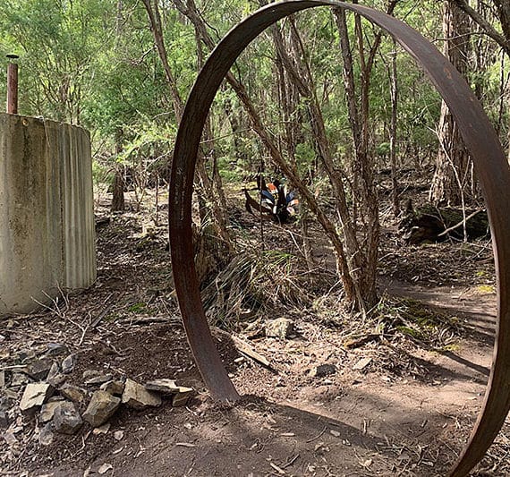Stainless steel gate handmade by Tread Sculptures in Melbourne, Australia