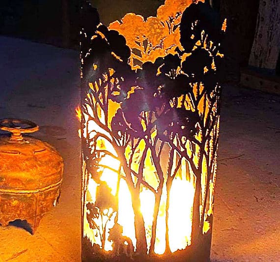Recycled metal fire pit sculpture handmade by Tread Sculptures in Melbourne, Australia