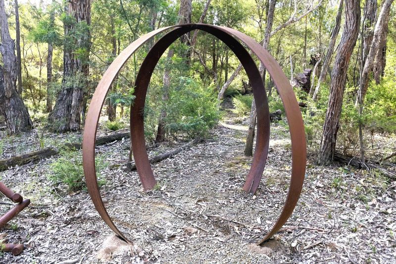 Huge upcycled metal garden gate handmade by Tread Sculptures in Melbourne, Australia