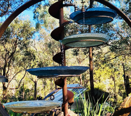 Recycled water birdbaths in Melbourne, Australia
