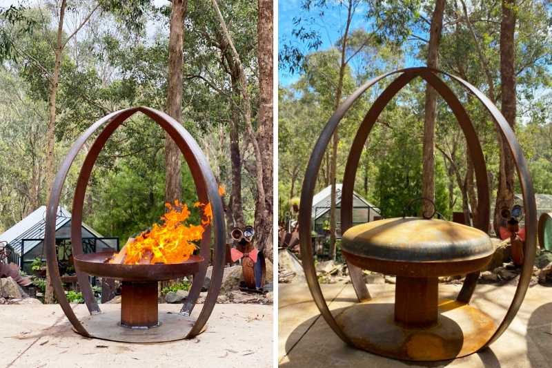 Serenity Fire Pit Tread Sculptures