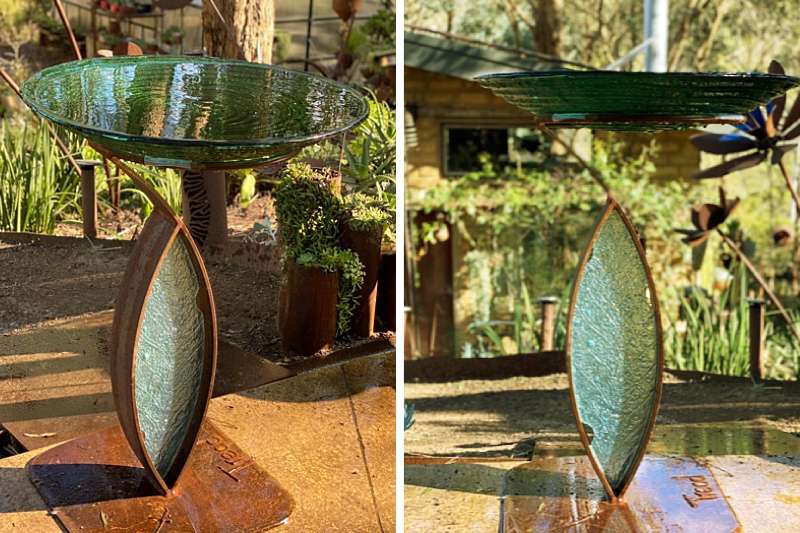 Freestanding birdbath a great addition to any outdoor space