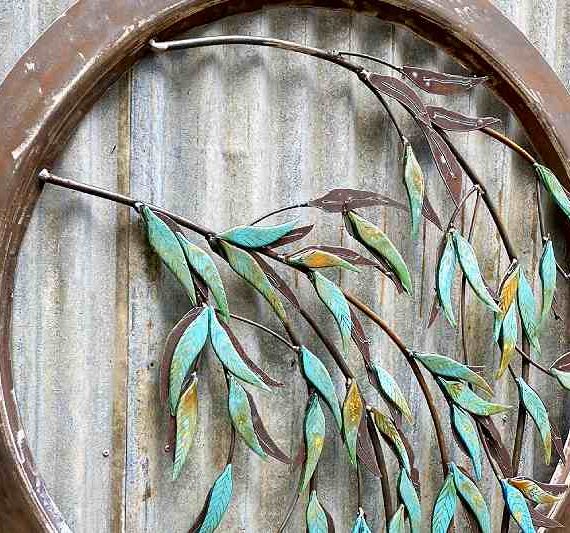 A new collaborative wall piece from reclaimed steel and glass in Melbourne, Australia