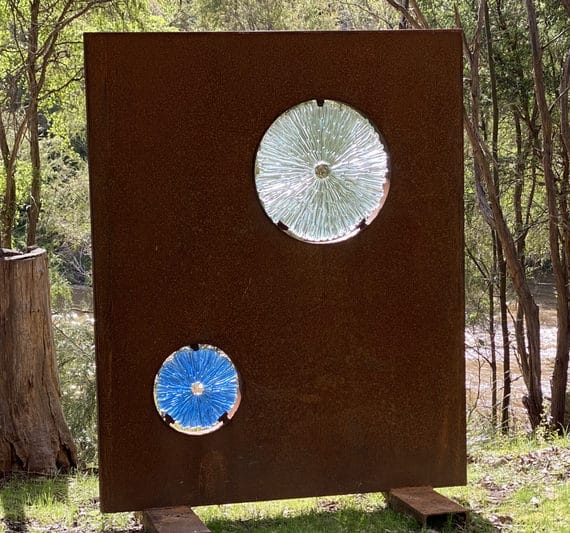 Light Force Reclaimed Steel Screen by Tread Sculptures, Melbourne