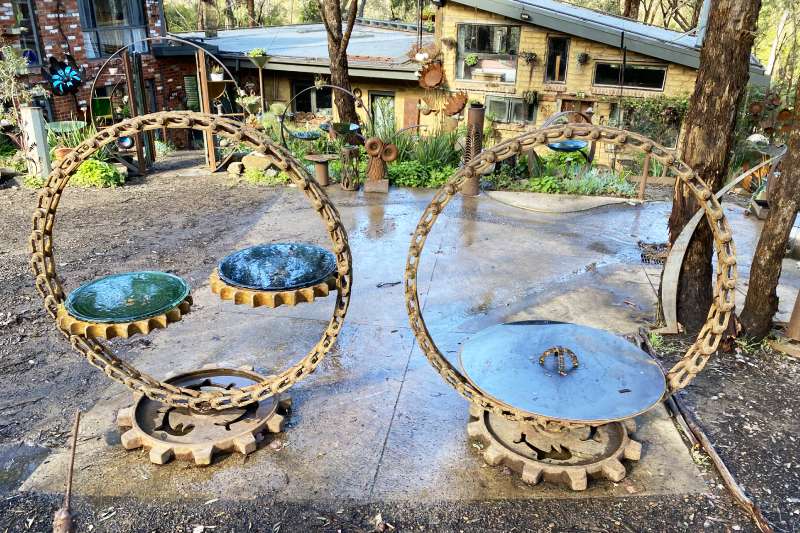 Handmade metal steel firepit