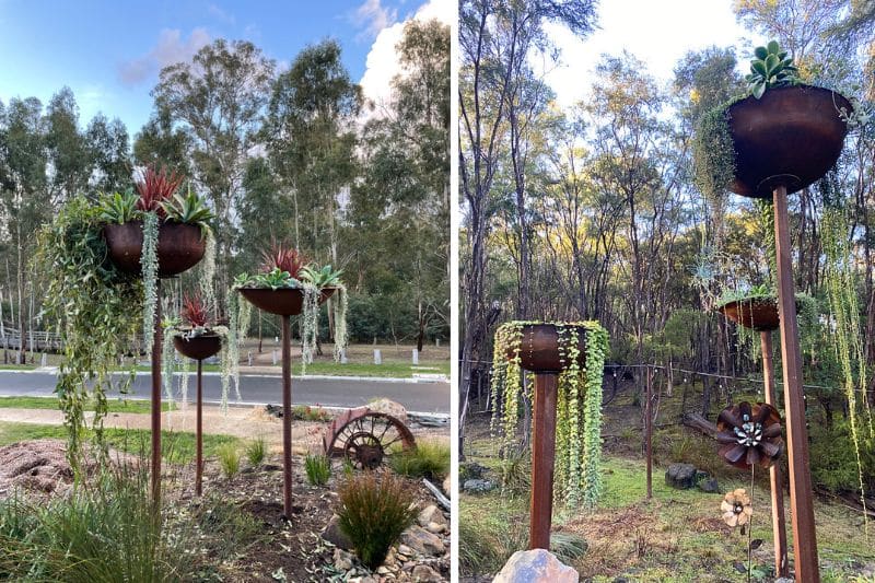 Tall sky garden metal in Melbourne, Australia