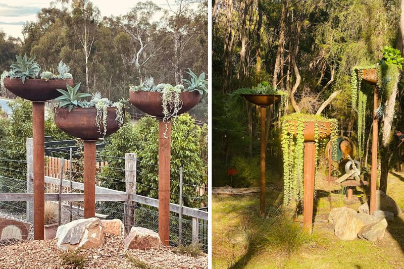 Tall sky garden metal in Melbourne, Australia