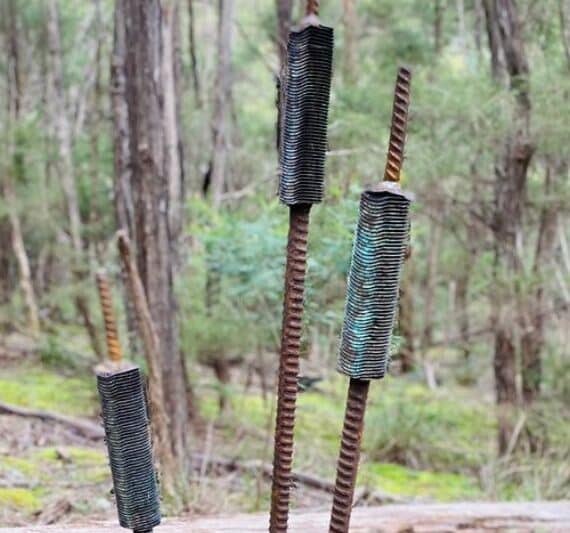 Reclaimed rebar in Melbourne, Australia