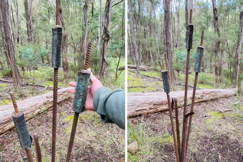 Reclaimed rebar in Melbourne, Australia