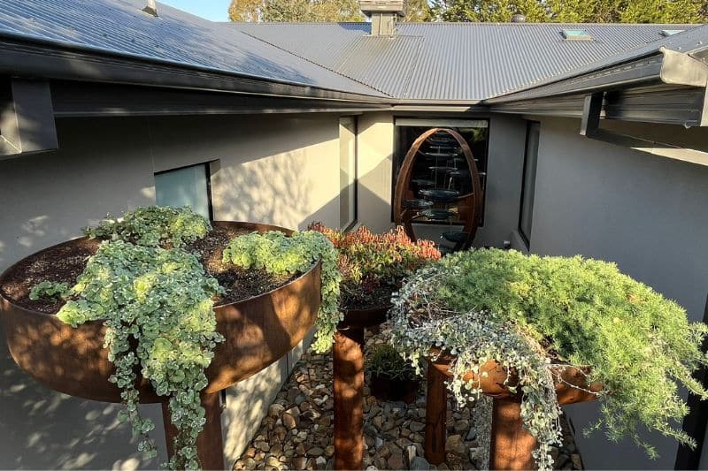 Huge skygardens made from recycled materials